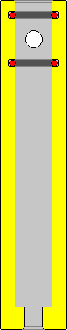 Cross Section of Large Hydraulic Bottle