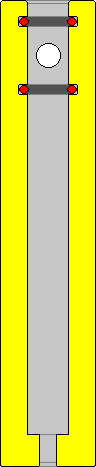 Cross Section of Small Hydraulic Bottle