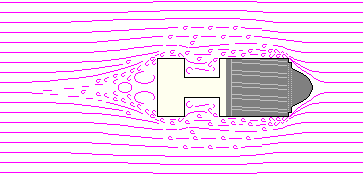 .410 Brenneke slug showing turbulant airflow